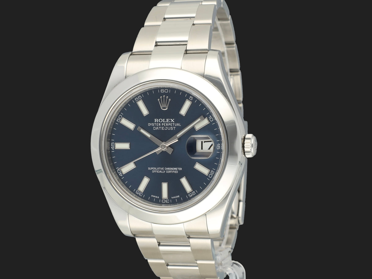 Rolex Datejust II Blue Dial 116300 (1)
