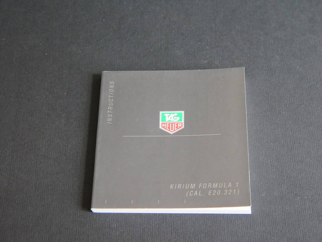 Tag Heuer Instructions Kirium Formula 1 Booklet