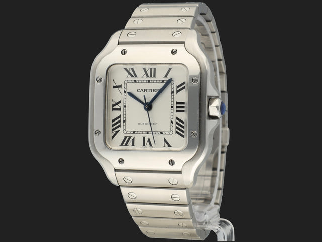 Cartier Santos Medium Steel Roman Dial