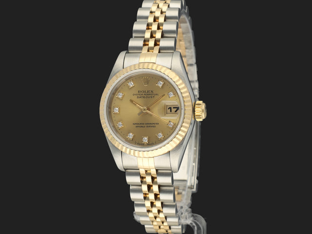 Rolex Lady-Datejust 26 Champagne Diamond Dial
