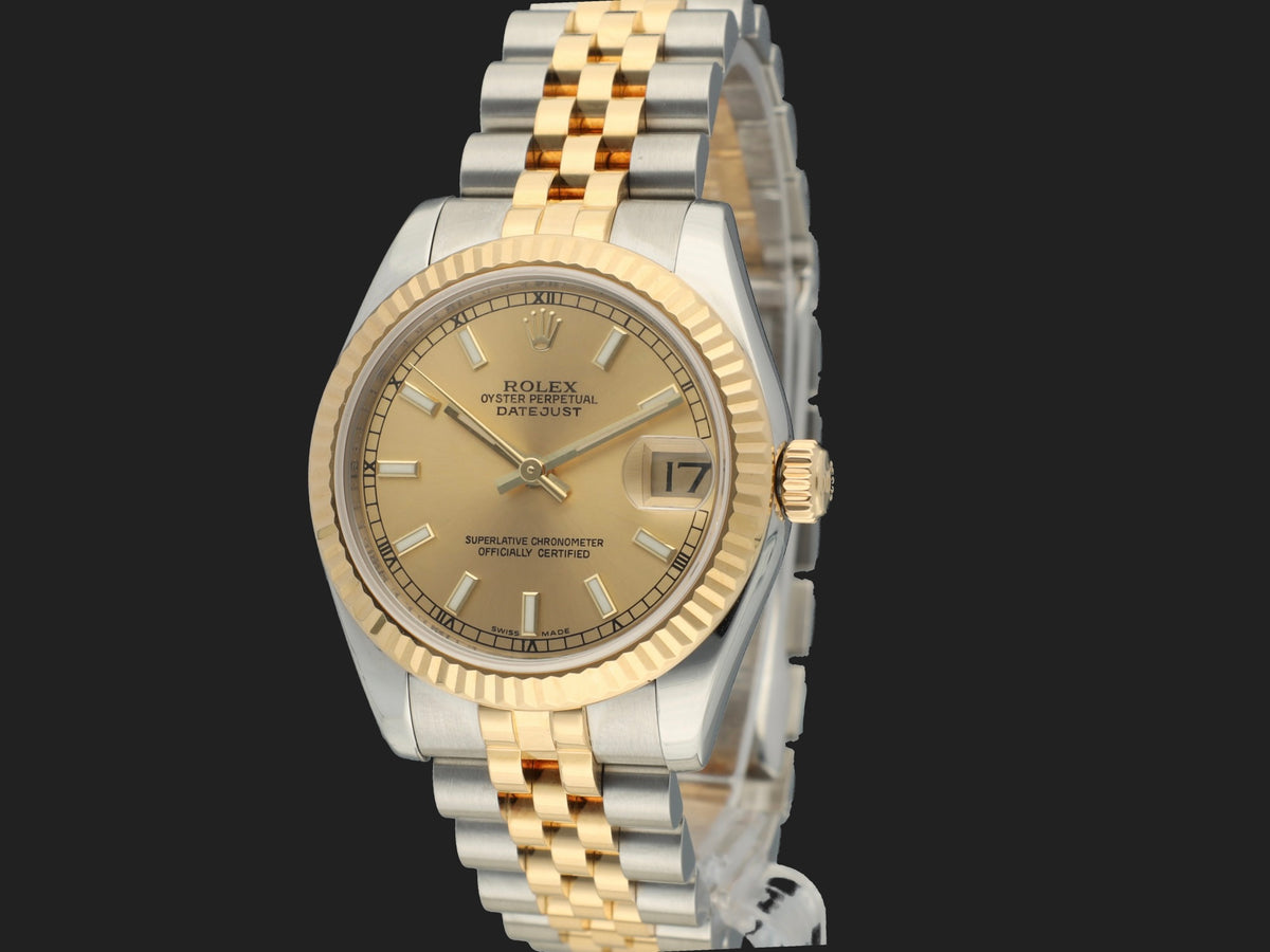 Rolex Datejust 31 Gold/Steel Champagne Dial 178273 (1)