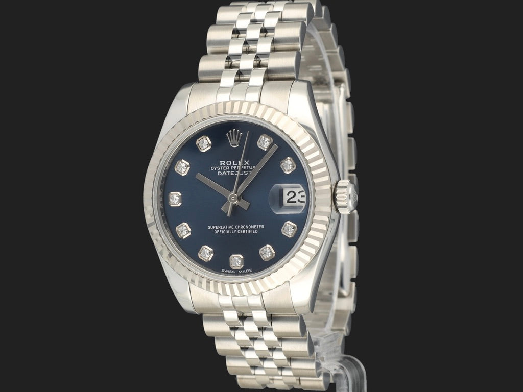 Rolex Datejust 31 Blue Diamond Dial 178274  (1)