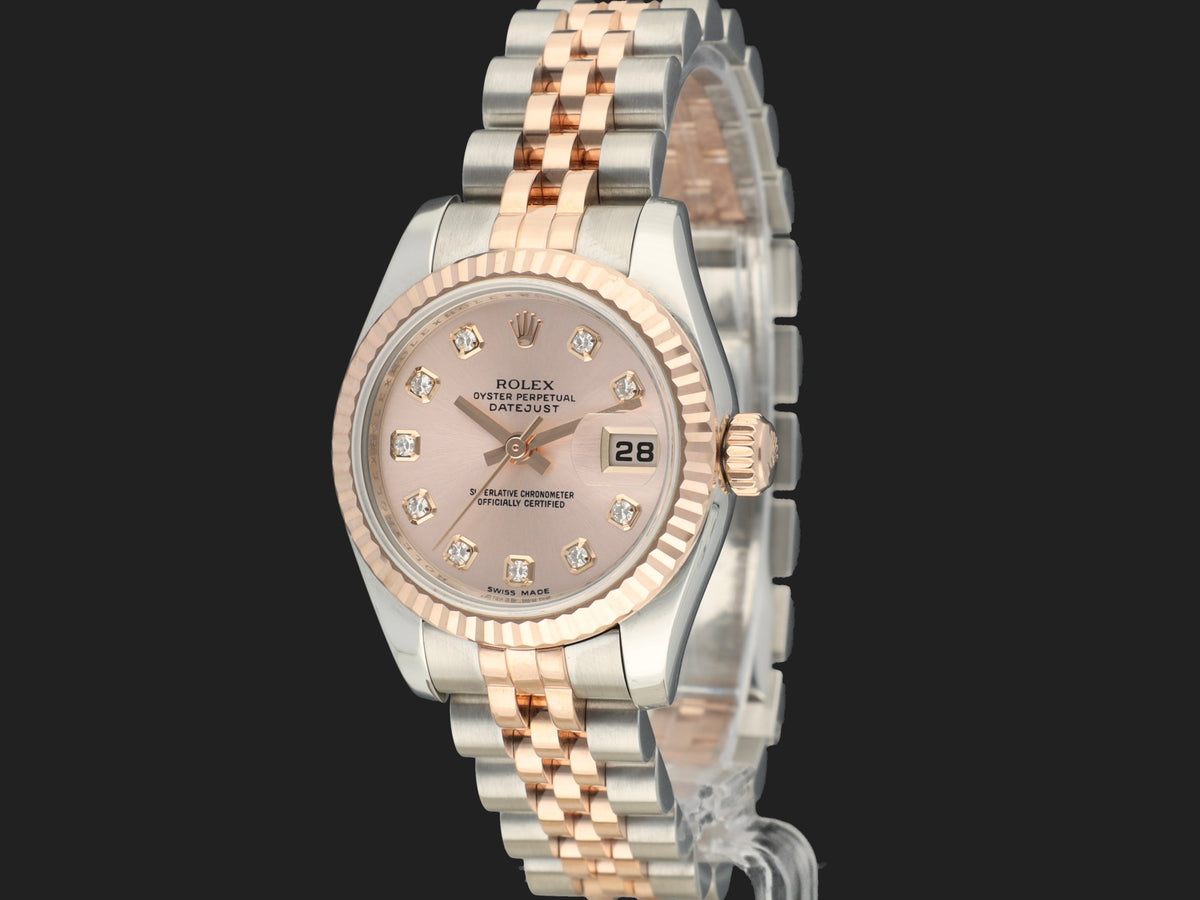 Rolex Lady-Datejust 26 Everose/Steel Pink Diamond Dial 179171 (1)