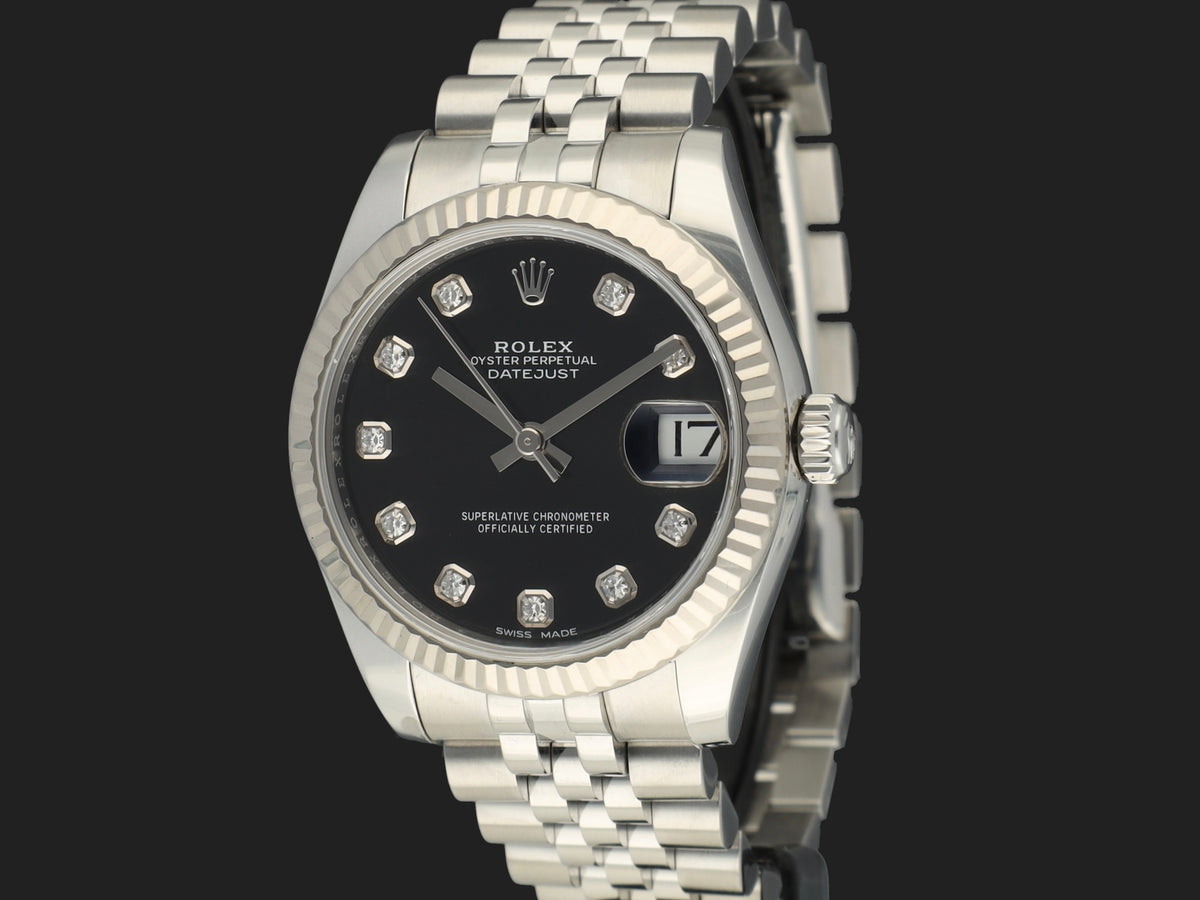 Rolex Datejust 31 Black Diamond Dial 178274 (1)