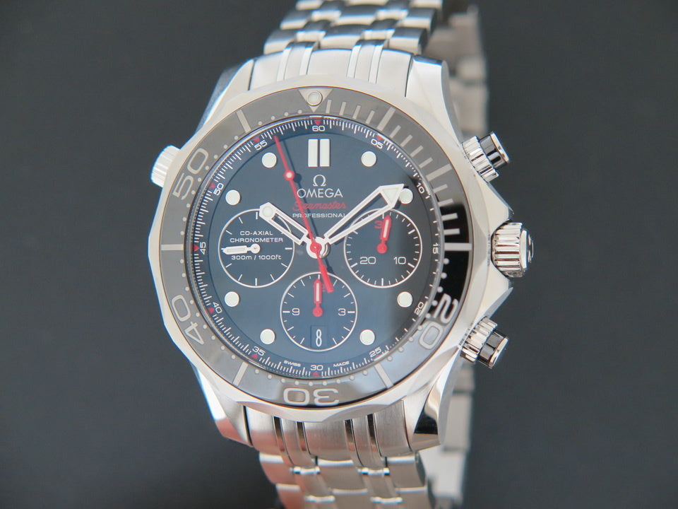 Omega Seamaster Diver 300M Coâ€‘Axial Master Chronometer Chronograph NEW (1)