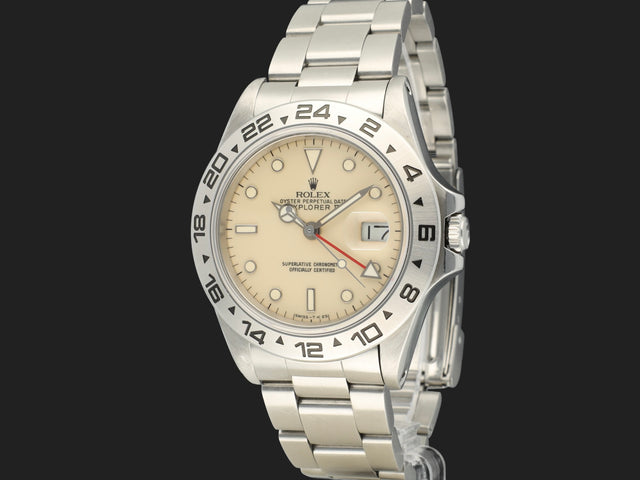Rolex Explorer II Cream "Panna" Rail Dial