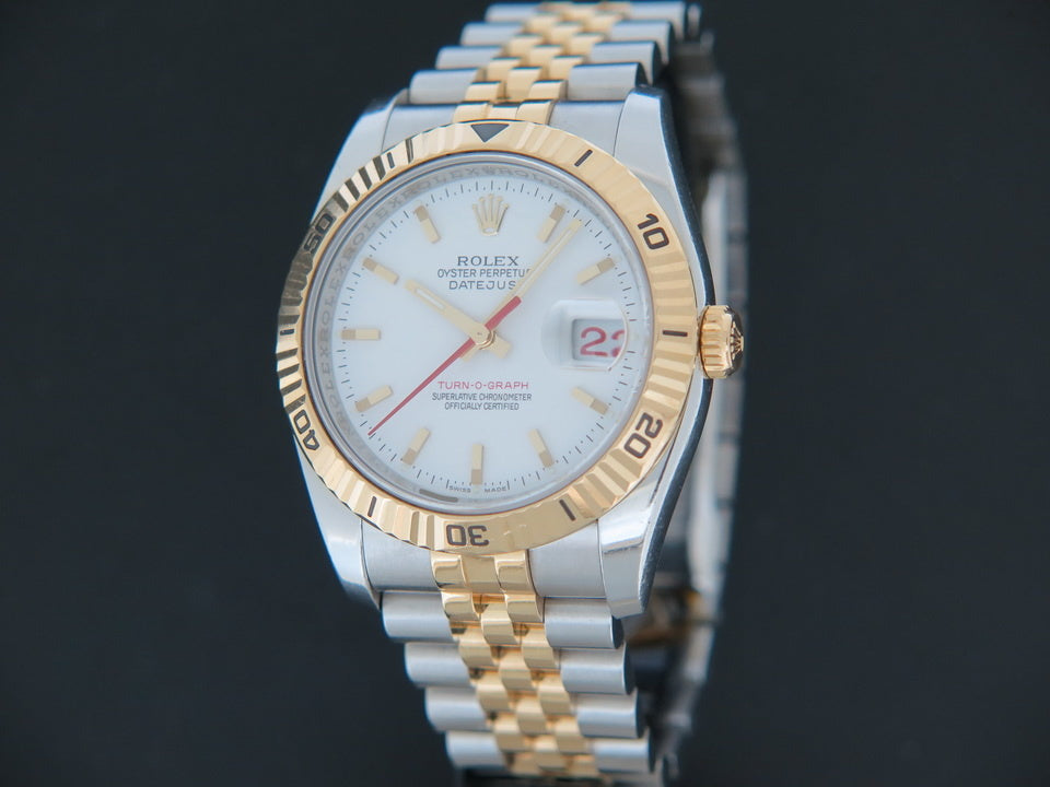 Rolex Datejust Turn-O-Graph Gold/Steel 116263 (1)