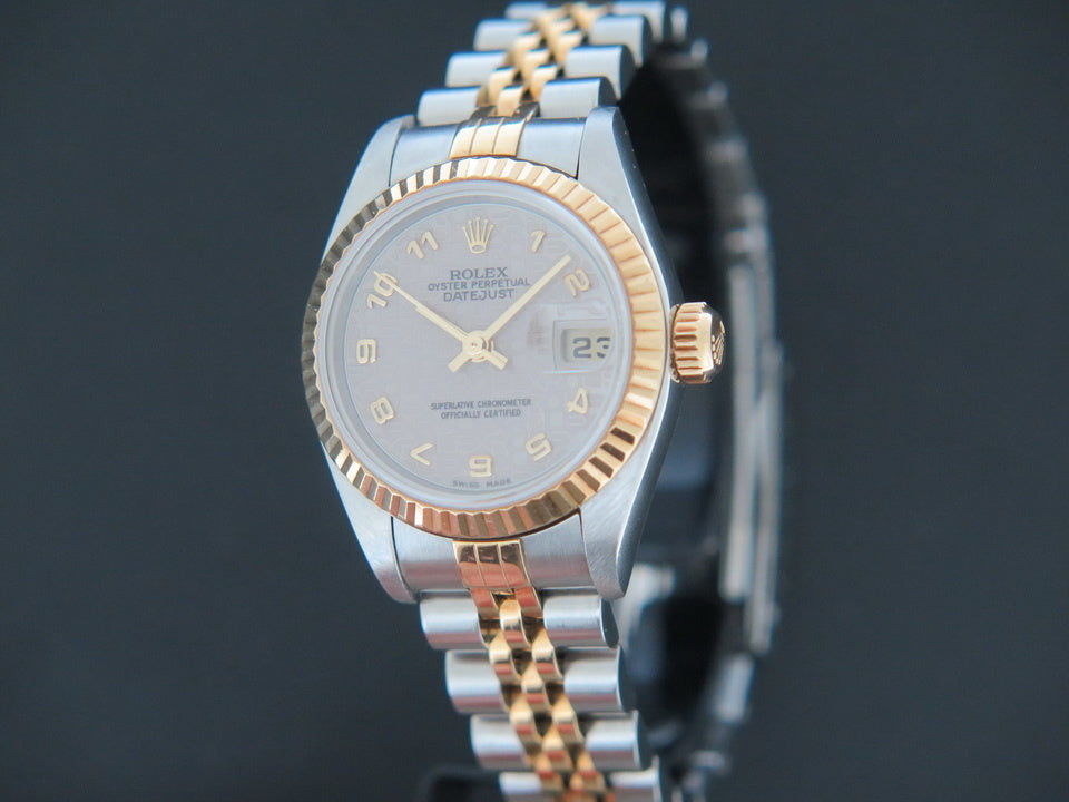Rolex Datejust Lady Gold/Steel Silver Jubilee Dial 79173 (1)