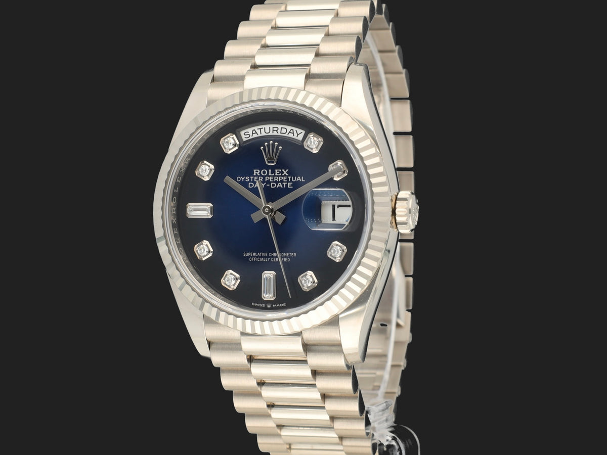 Rolex Day-Date White Gold Vignette Diamond Dial 128239 (1)