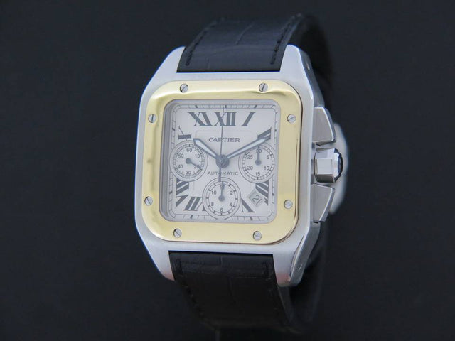 Cartier Santos 100 XL Chrono Gold/Steel