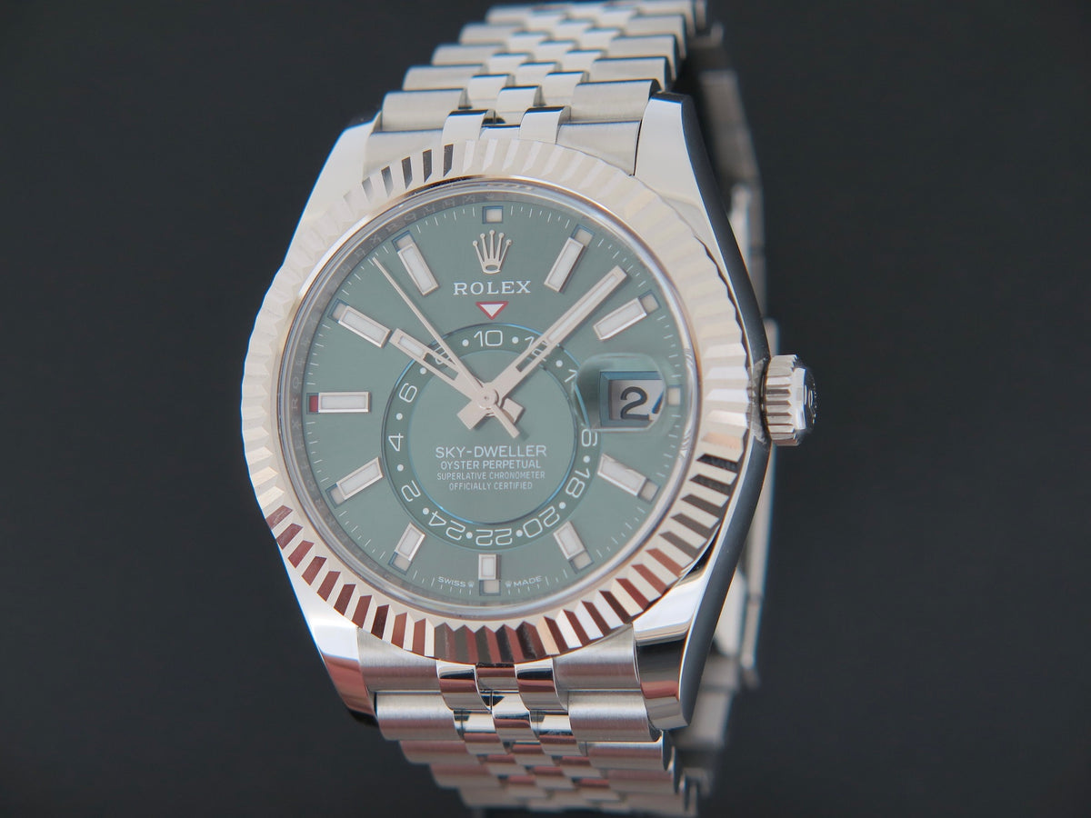 Rolex Sky-Dweller Mint Green Dial 336934 NEW (1)