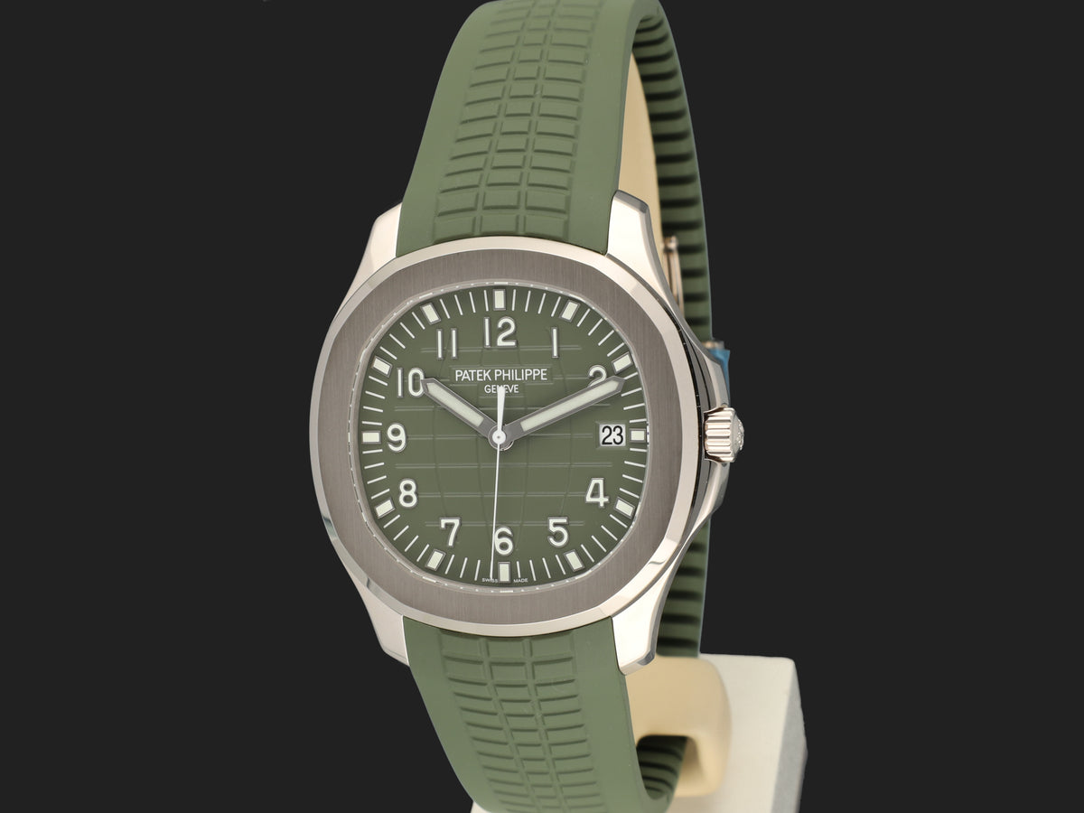 Patek Philippe Aquanaut White Gold Green Dial 5168G-010 NEW (1)