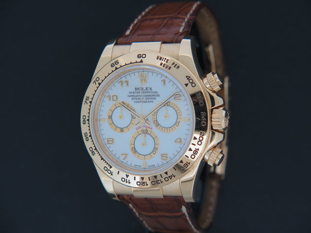 Rolex Daytona Yellow Gold White Dial