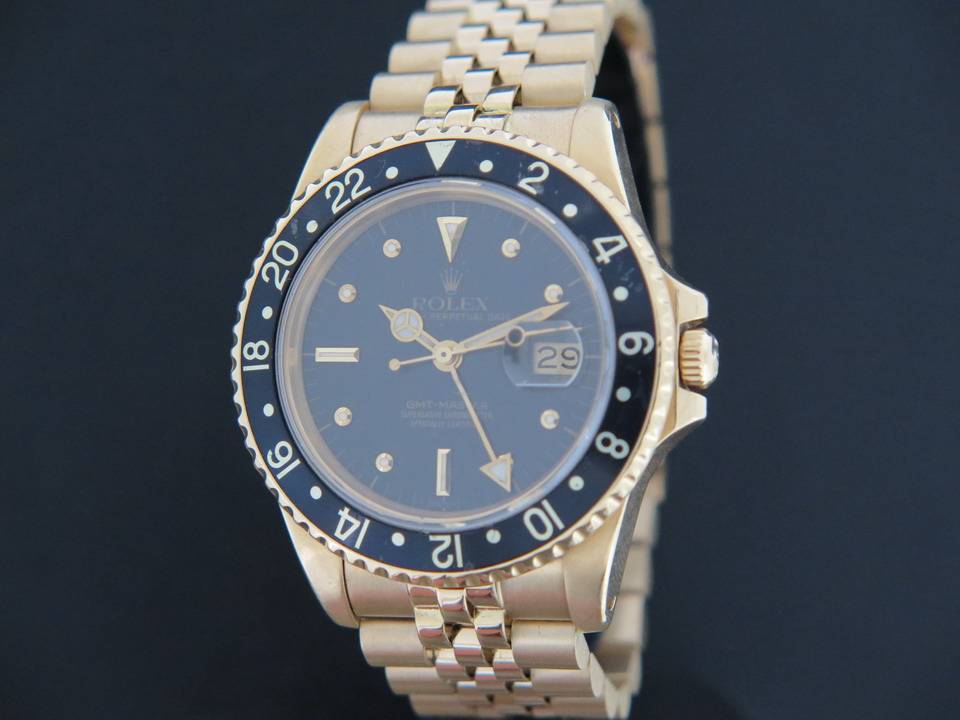 Rolex GMT-Master Yellow Gold ''Nipple Dial'' 16758 (1)