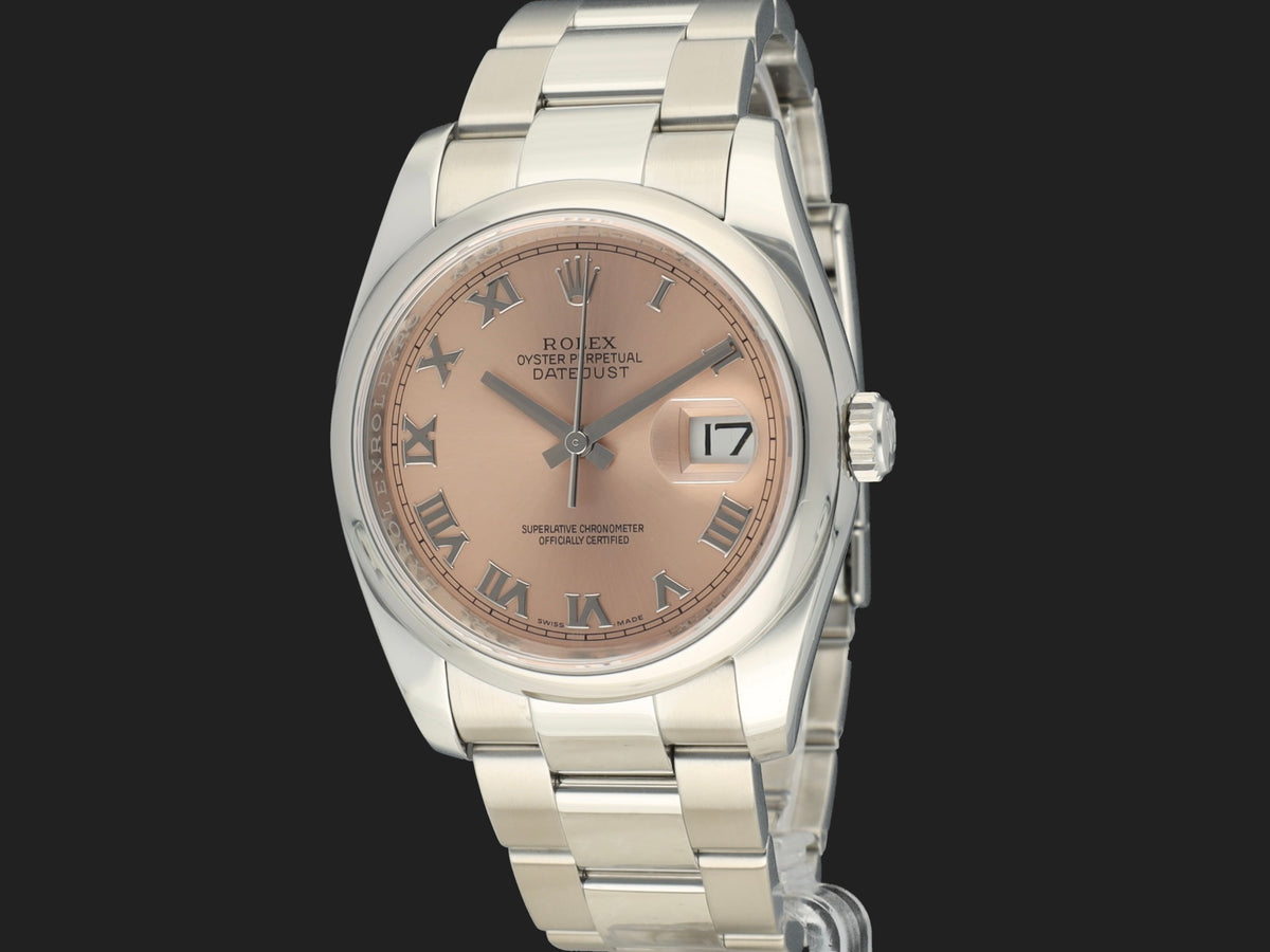 Rolex Datejust Salmon Roman Dial 116200 (1)