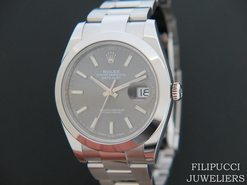 Rolex Datejust 41 NEW 126300 Dark Rhodium     (1)