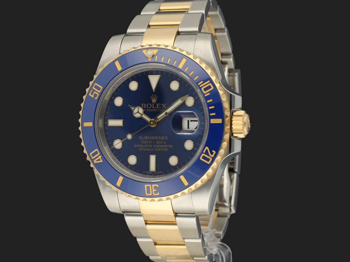 Rolex  Submariner Date Gold/Steel Blue Dial 116613LB (1)
