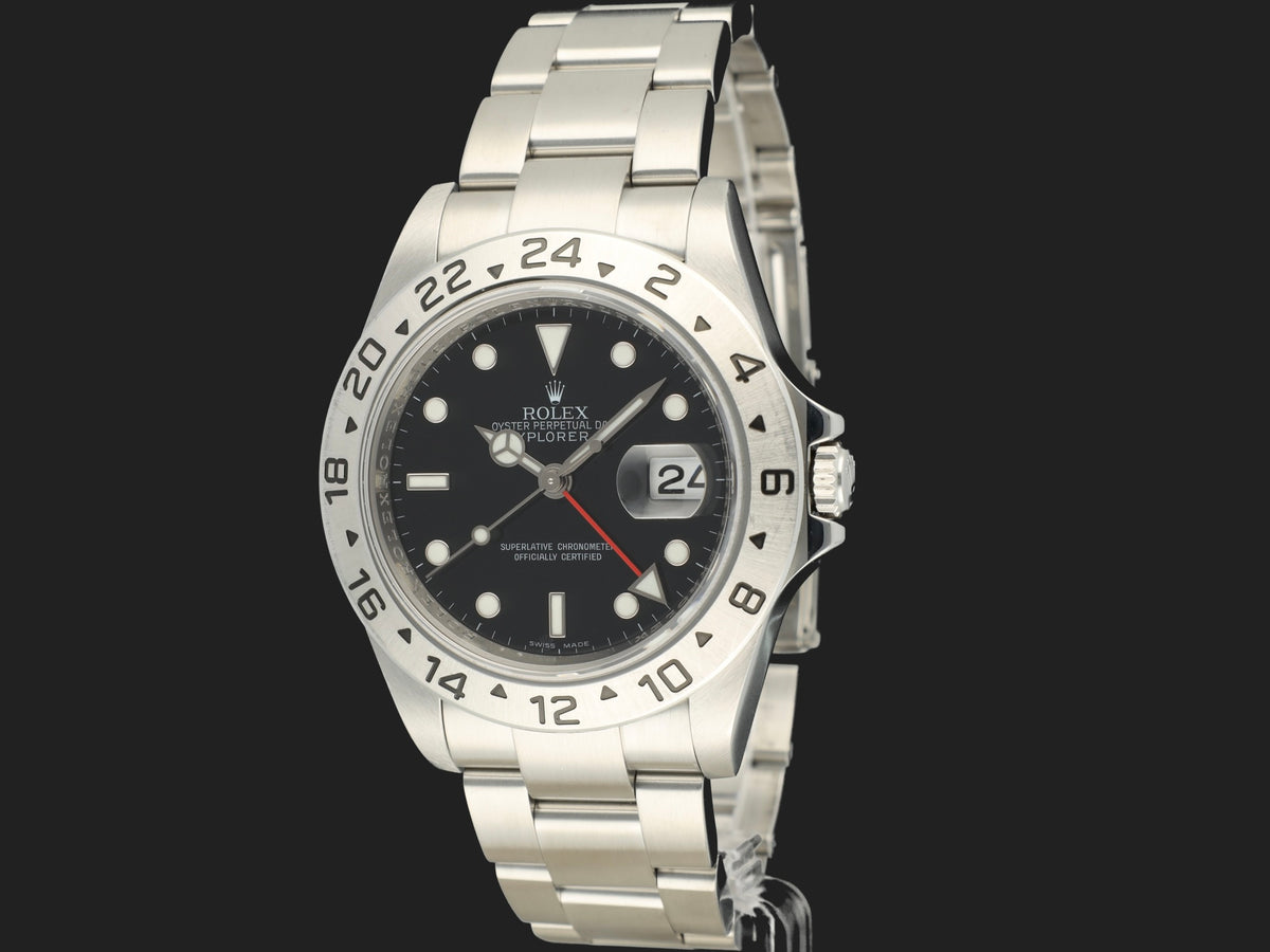 Rolex Explorer II Black Dial Rehaut Cal. 3186 16570 V-serial (1)