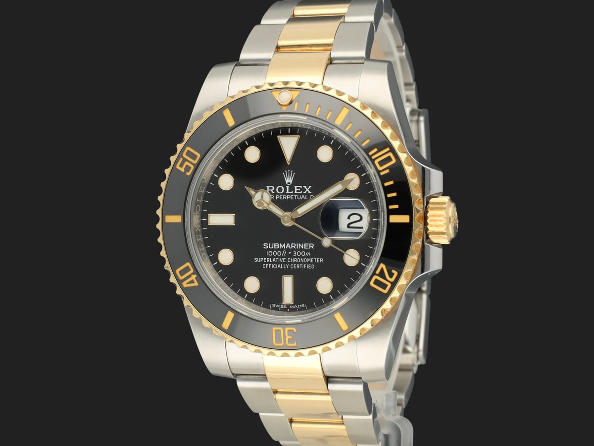Rolex Submariner Date Gold/Steel Black Dial 116613LN