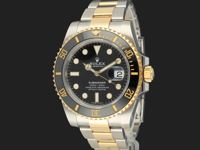 Rolex Submariner Date Gold/Steel Black Dial 116613LN