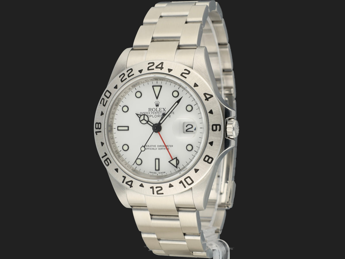 Rolex Explorer II 16570 White Dial Rehaut Cal. 3186 (1)