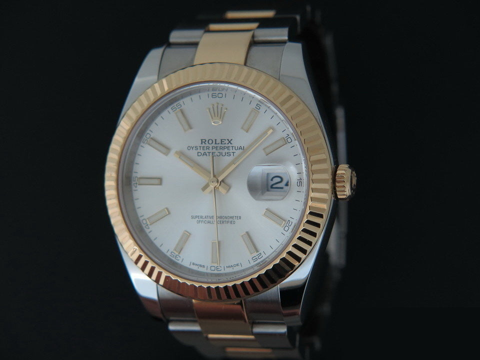 Rolex Datejust 41 Gold/Steel 126333 Silver Dial  (1)