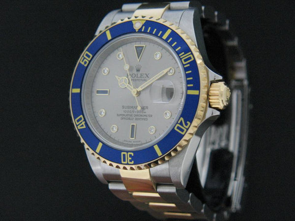 Rolex Oyster Perpetual Date Submariner Serti Gold/Steel
