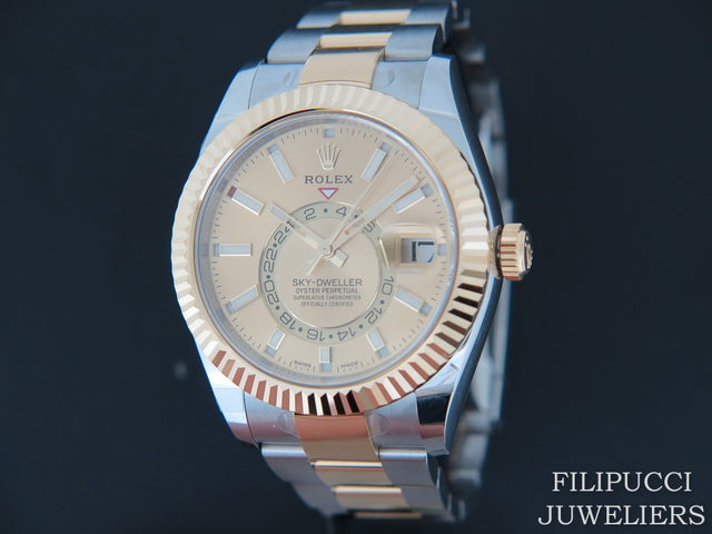 Rolex Sky-Dweller Gold/Steel Champagne