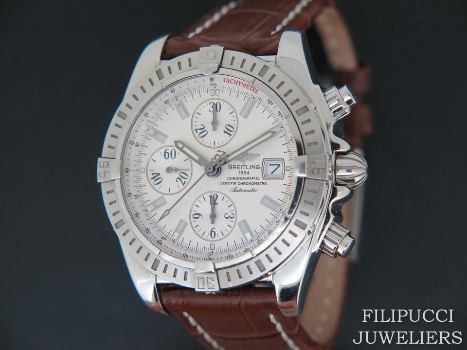 Breitling Chronomat Evolution A13356 Silver Dial  (1)