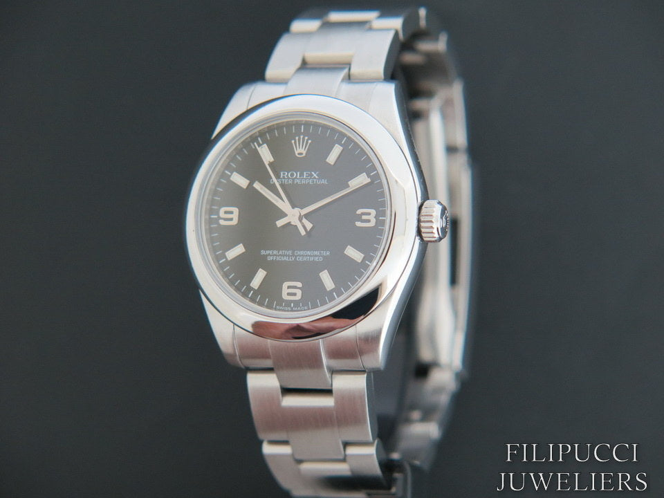 Rolex Oyster Perpetual 177200 Black Dial  (1)