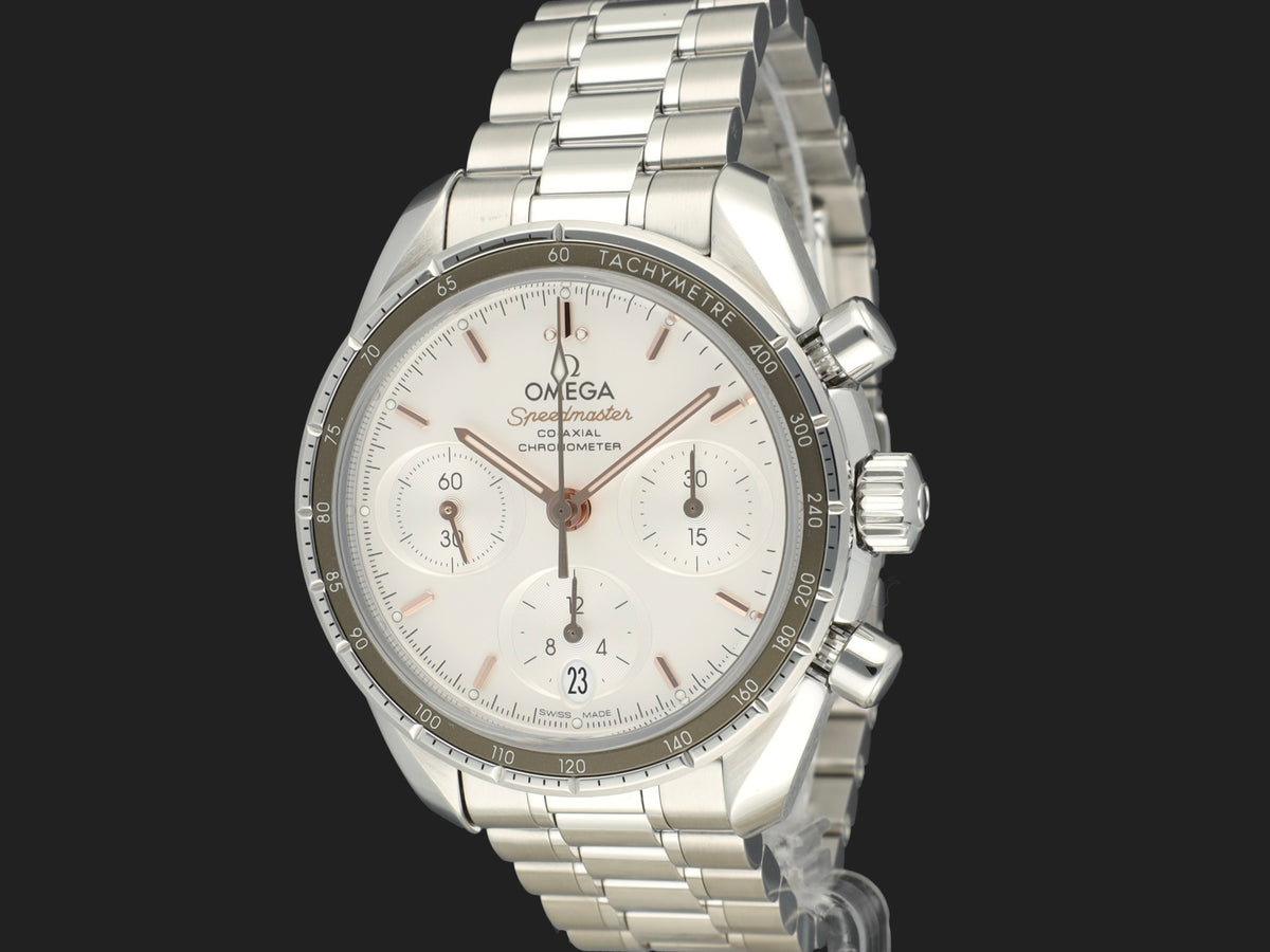 Omega Speedmaster 38 Silver Dial Co-Axial 324.30.38.50.02.001 (1)