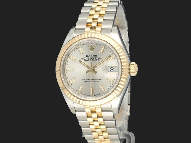Rolex Lady-Datejust 28 Gold/Steel Silver Dial
