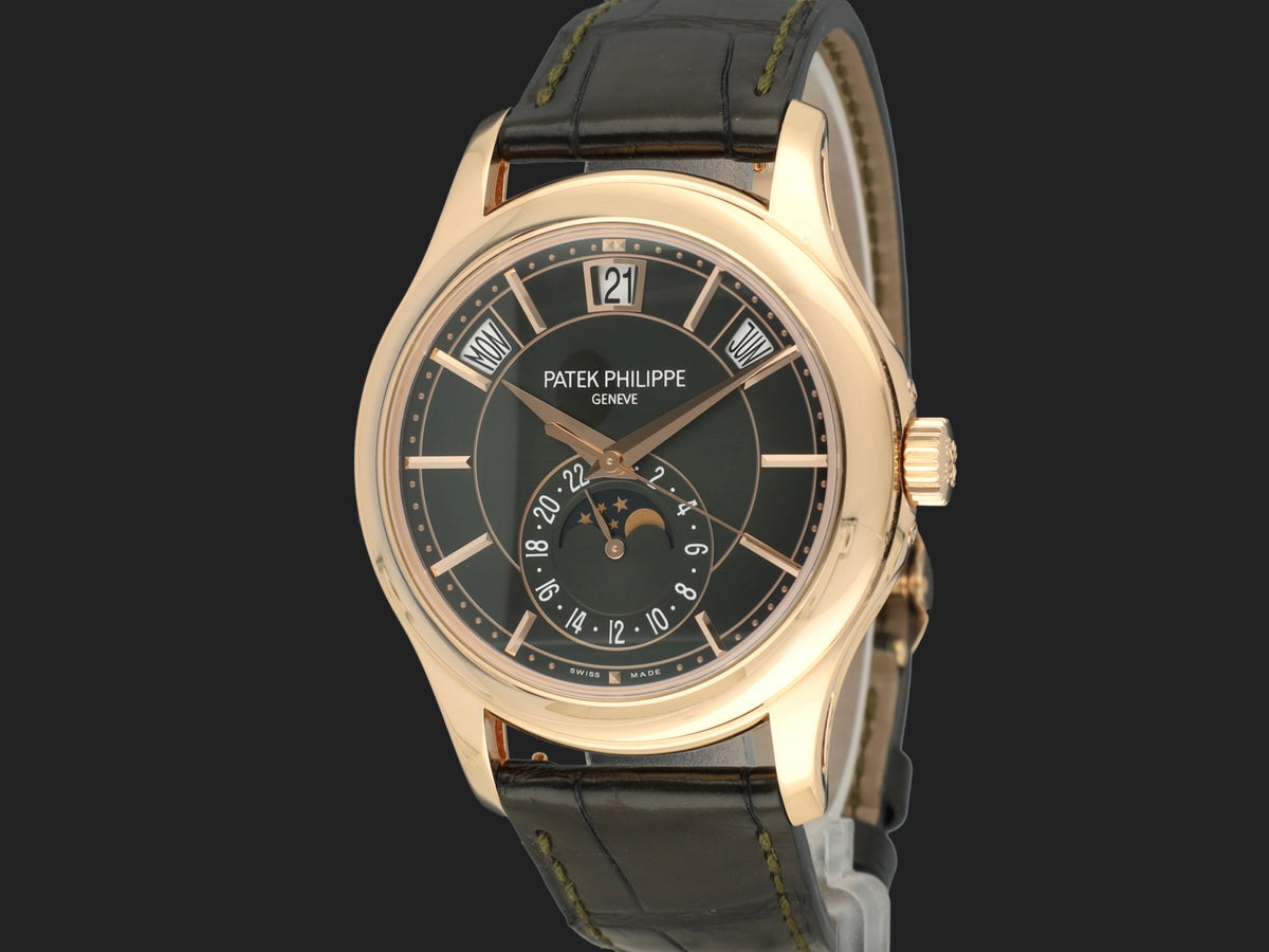 Patek Philippe Annual Calendar Moon Phases Green Dial 5205R  (1)