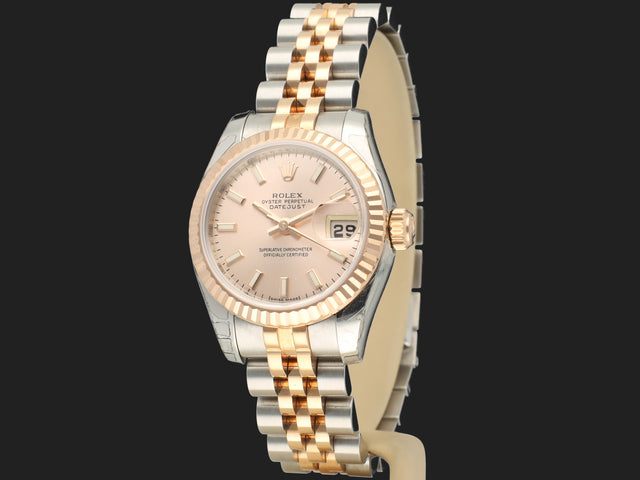 Rolex Lady-Datejust 26 Everose/Steel Pink Dial NOS