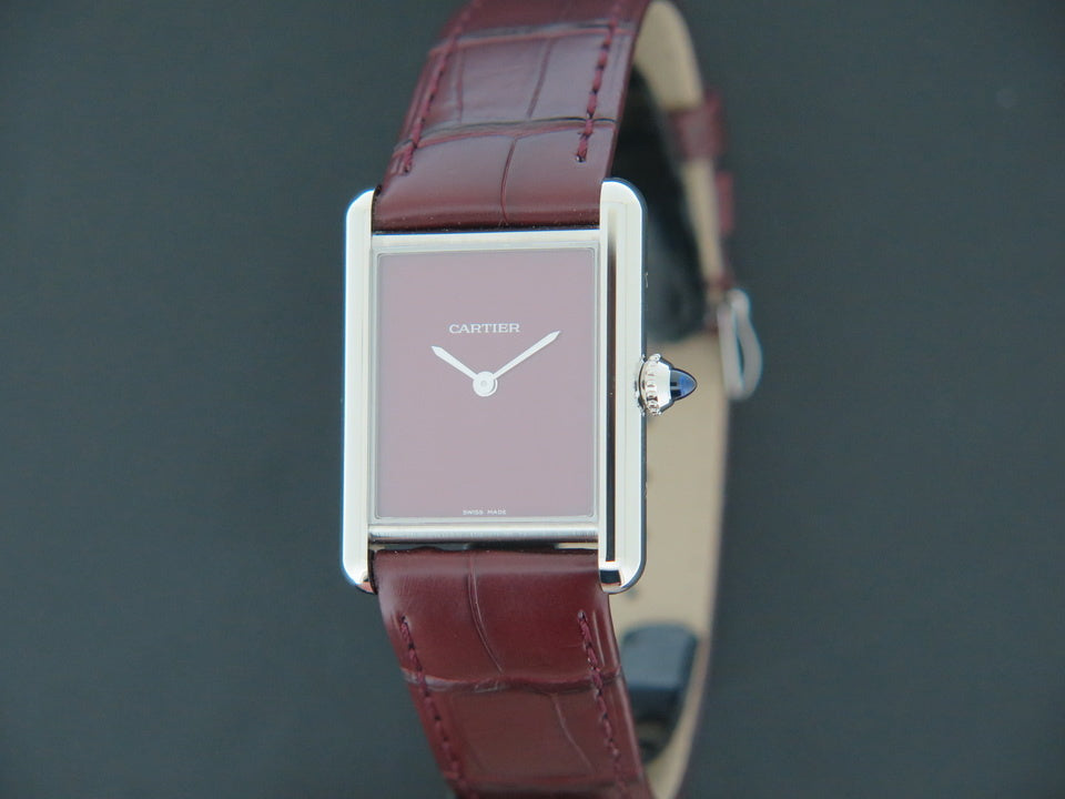 Cartier Tank Must Large Burgundy Dial WSTA0054 NEW (1)