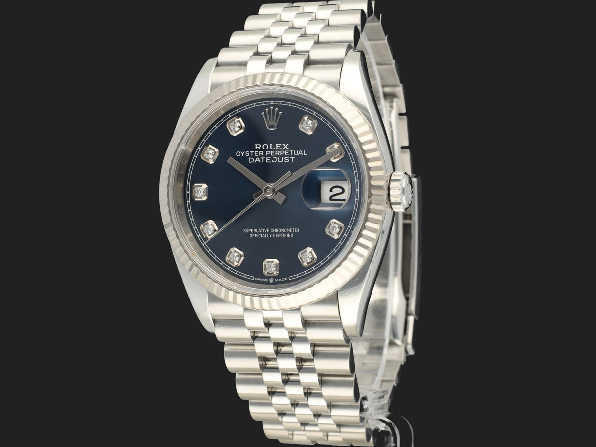 Rolex Datejust Blue Diamond Dial 126234 (1)