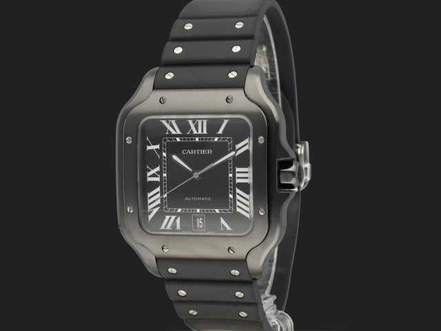 Cartier Santos Large Date ADLC Black Dial