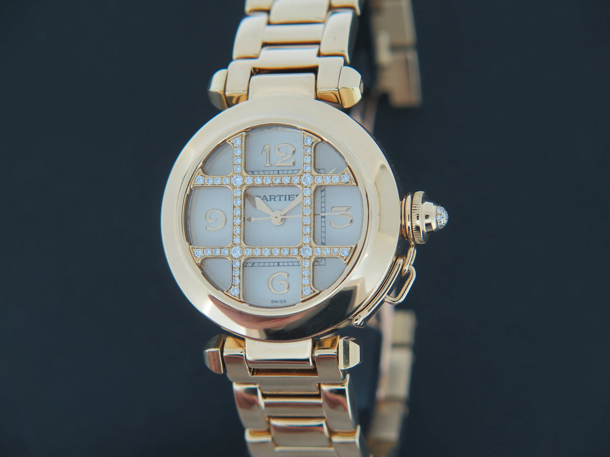 Cartier Pasha Automatic Yellow Gold Diamond Grille 2399 (1)