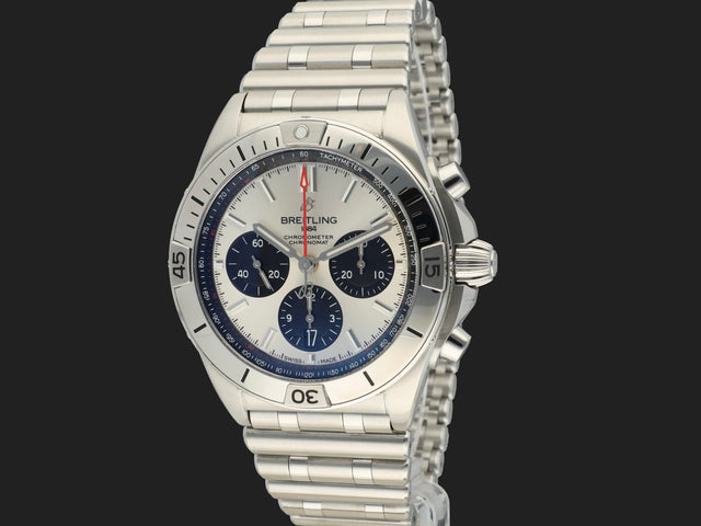 Breitling Chronomat B01 42 Silver Dial