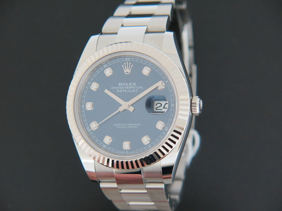Rolex Datejust 41 Blue Diamond Dial NEW 126334 (1)