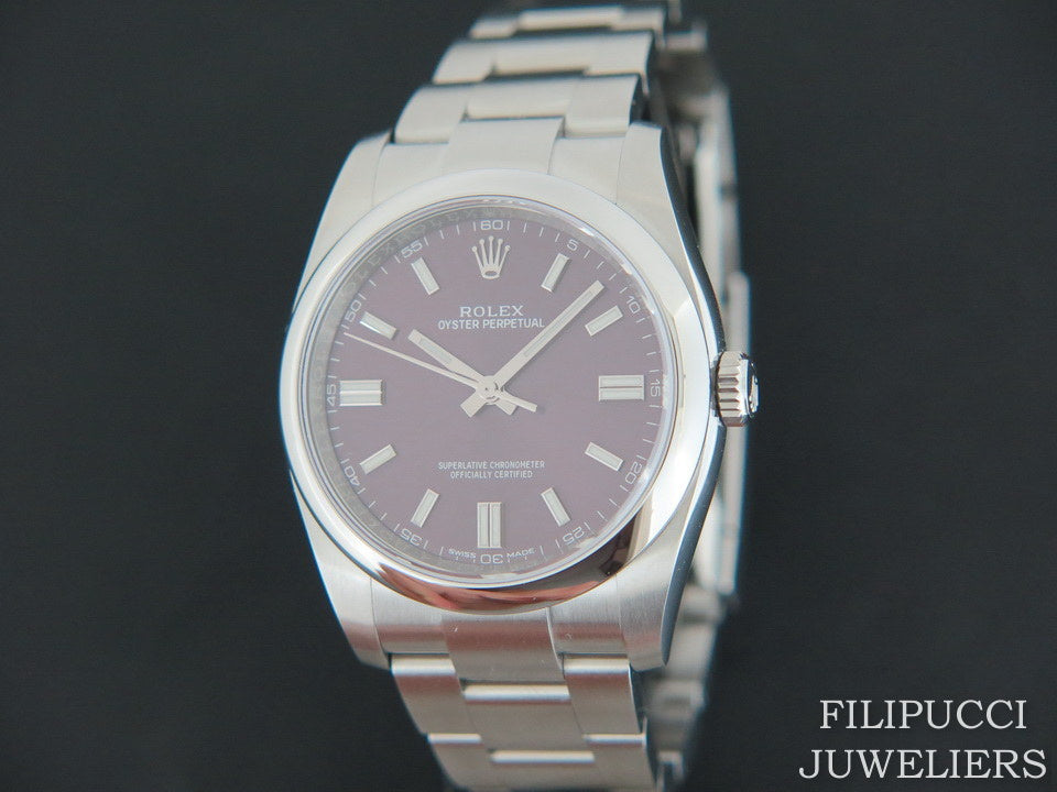 Rolex Oyster Perpetual Red Grape NEW 116000 (1)