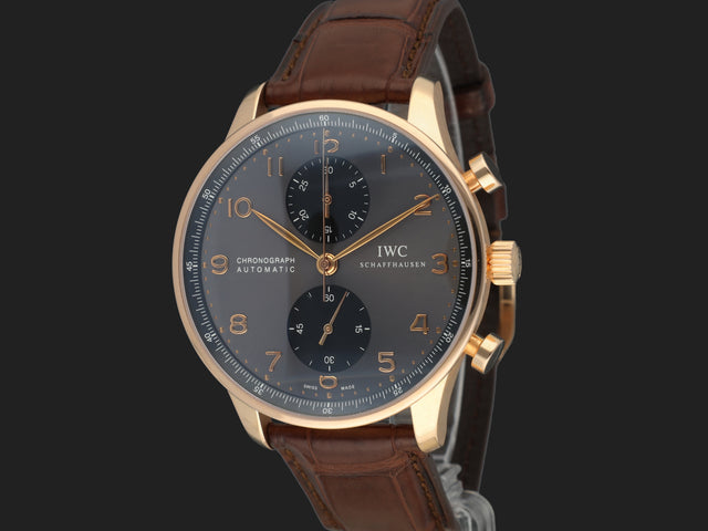 IWC Portugieser Chronograph Rose Gold Grey Dial