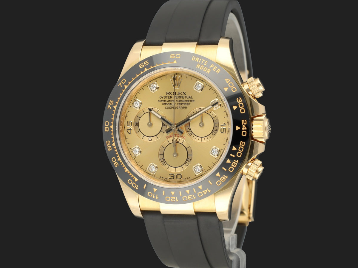 Rolex Daytona Yellow Gold Champagne Diamond Dial 116518LN  (1)