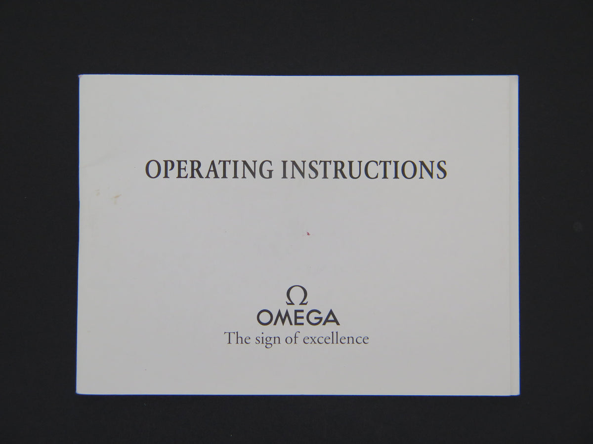 Omega Operating Instructions Booklet for cal. 1861/1863 (1)