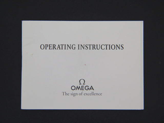 Omega Operating Instructions Booklet for cal. 1861/1863