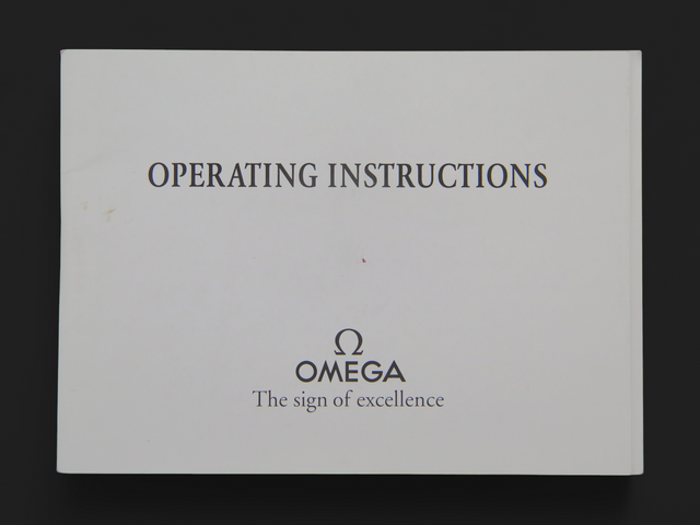 Omega Operating Instructions Booklet for cal. 1861/1863