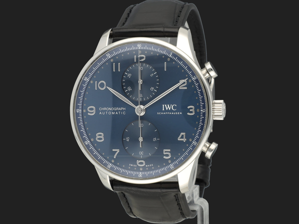 IWC Portugieser Chronograph Blue Dial IW371606 (1)