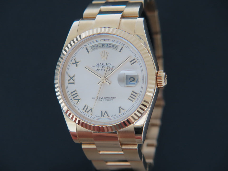 Rolex Day-Date Yellow Gold Silver Dial 118208 / 118238 (1)