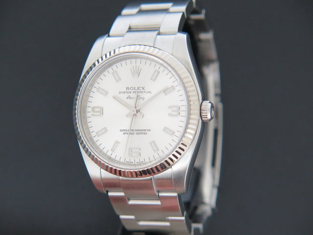 Rolex Air-King Silver Arab Dial