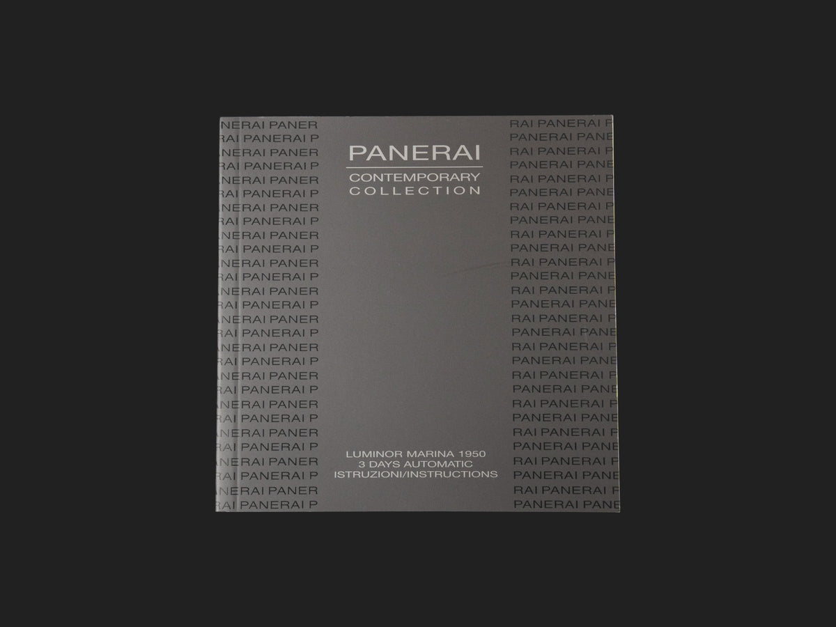 Panerai Luminor Marina 1950 3 Days Instructions Booklet   (1)